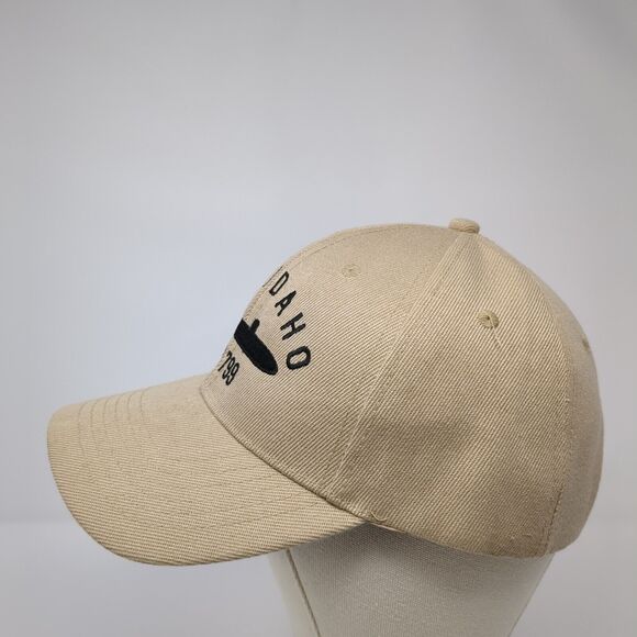 USS Idaho SSN 799 Strapback Hat Tan One Size Adjustable Embroidered 6 Panel - Picture 3 of 9